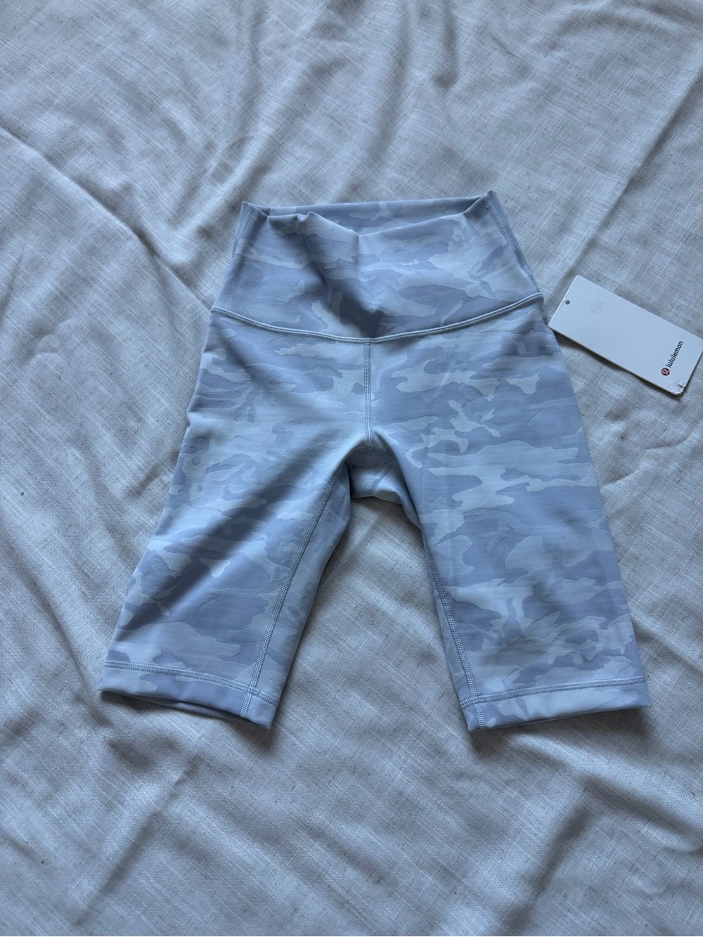 LululemonWomen’s High-Rise Camo Bike Shorts - Light Gray